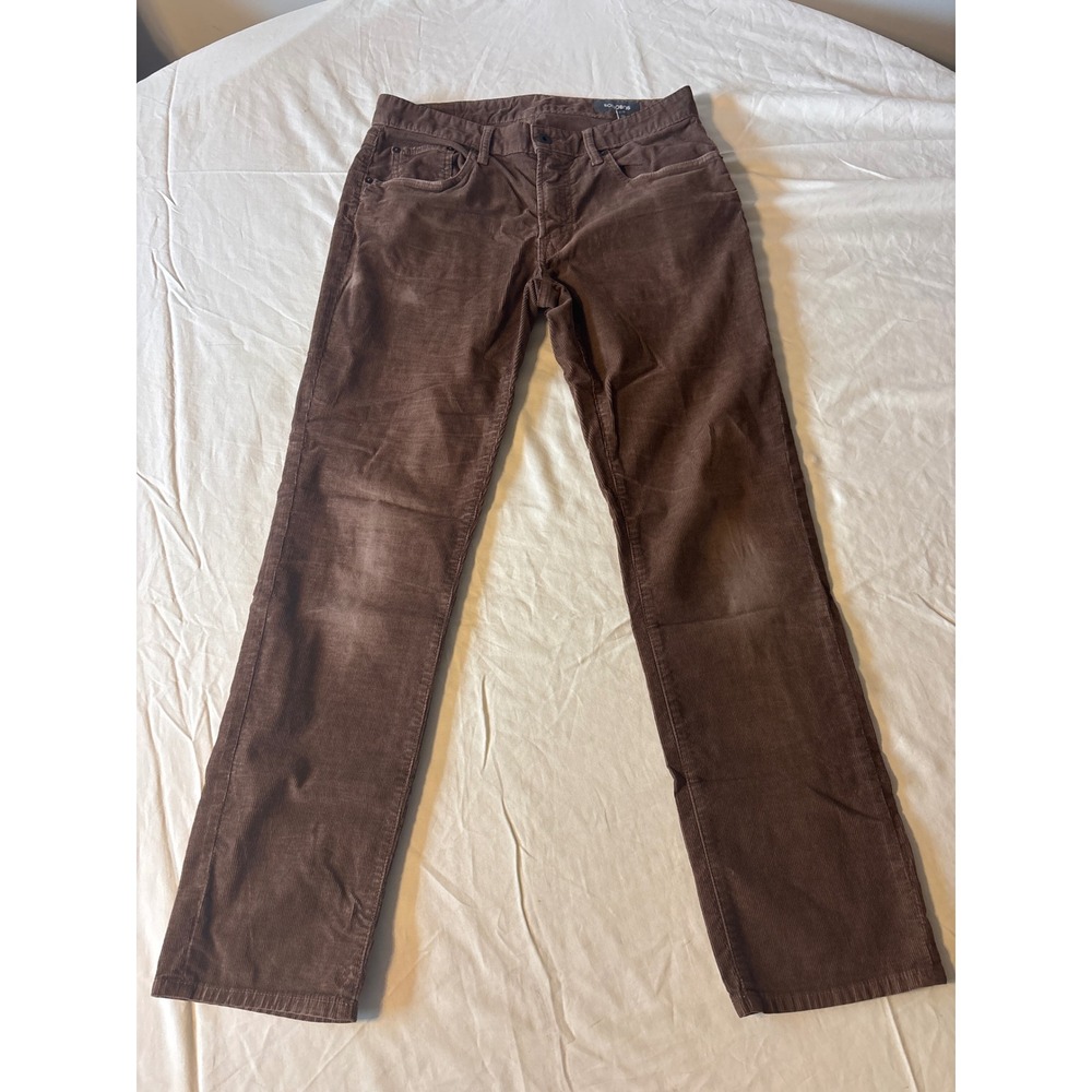 Bonobos Corduroy Pants Mens 31x30 Brown Good Straight Leg Stretch 5-Pocket